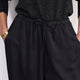 Lola Satin Harem Trouser - Midnight