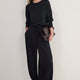 Lola Satin Harem Trouser - Midnight
