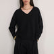 Lucie V-Neck Jumper - Black