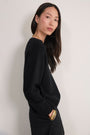 Lucie V-Neck Jumper - Black