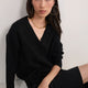 Lucie V-Neck Jumper - Black