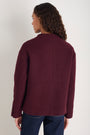 Luna Boiled Wool Jacket - Merlot