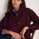 Luna Boiled Wool Jacket - Merlot