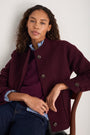 Luna Boiled Wool Jacket - Merlot