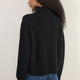 Luna Curved Hem Jumper - Black