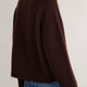 Luna Curved Hem Jumper - Chocolate