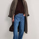 Luna Curved Hem Jumper - Chocolate
