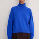 Luna Curved Hem Jumper - Cobalt Blue
