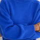 Luna Curved Hem Jumper - Cobalt Blue