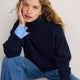 Luna Curved Hem Jumper - Midnight