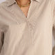 Macey Shirt - Tan/Ivory Stripe