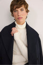 Macey Wool Blend Roll Neck Top - Ivory