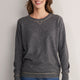 Maddie Lurex Trim Jumper - Grey