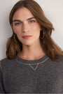 Maddie Lurex Trim Jumper - Grey