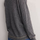 Maddie Lurex Trim Jumper - Grey