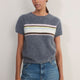Madeleine Brushed Jumper - Grey Marl Multi Stripe