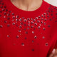 Madeleine Embellished Jumper - Red
