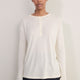 Madeleine Henley Jersey Top - Ivory