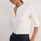 Madeleine Henley Jersey Top - Ivory