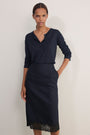 Madeleine Henley Jersey Top - Midnight