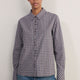 Madeleine Shirt - Chocolate/Midnight Check