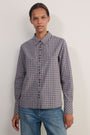Madeleine Shirt - Chocolate/Midnight Check