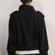 Madeleine Wool Bomber - Black