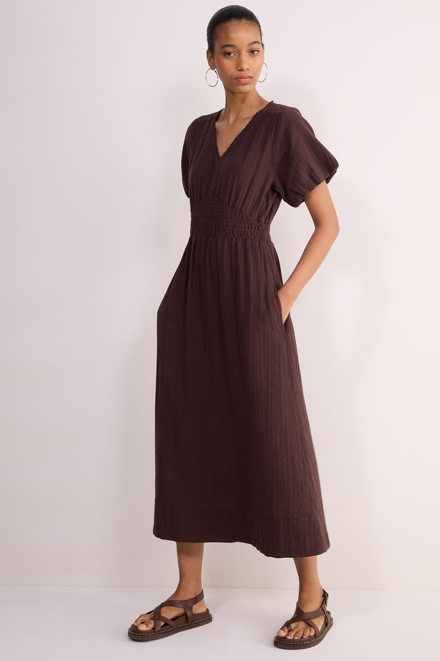Maeva Dress - Cocoa