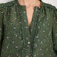 Maeve Silk Blend Blouse - Deep Olive Sprig Floral