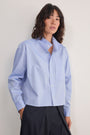 Maisie Pussybow Shirt - Chambray