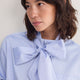 Maisie Pussybow Shirt - Chambray