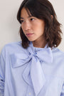 Maisie Pussybow Shirt - Chambray
