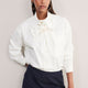 Maisie Pussybow Shirt - White