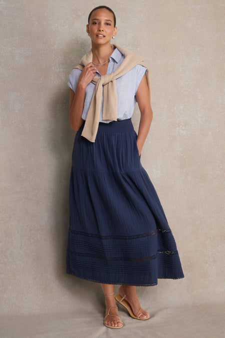 Margot Skirt - Deep Midnight