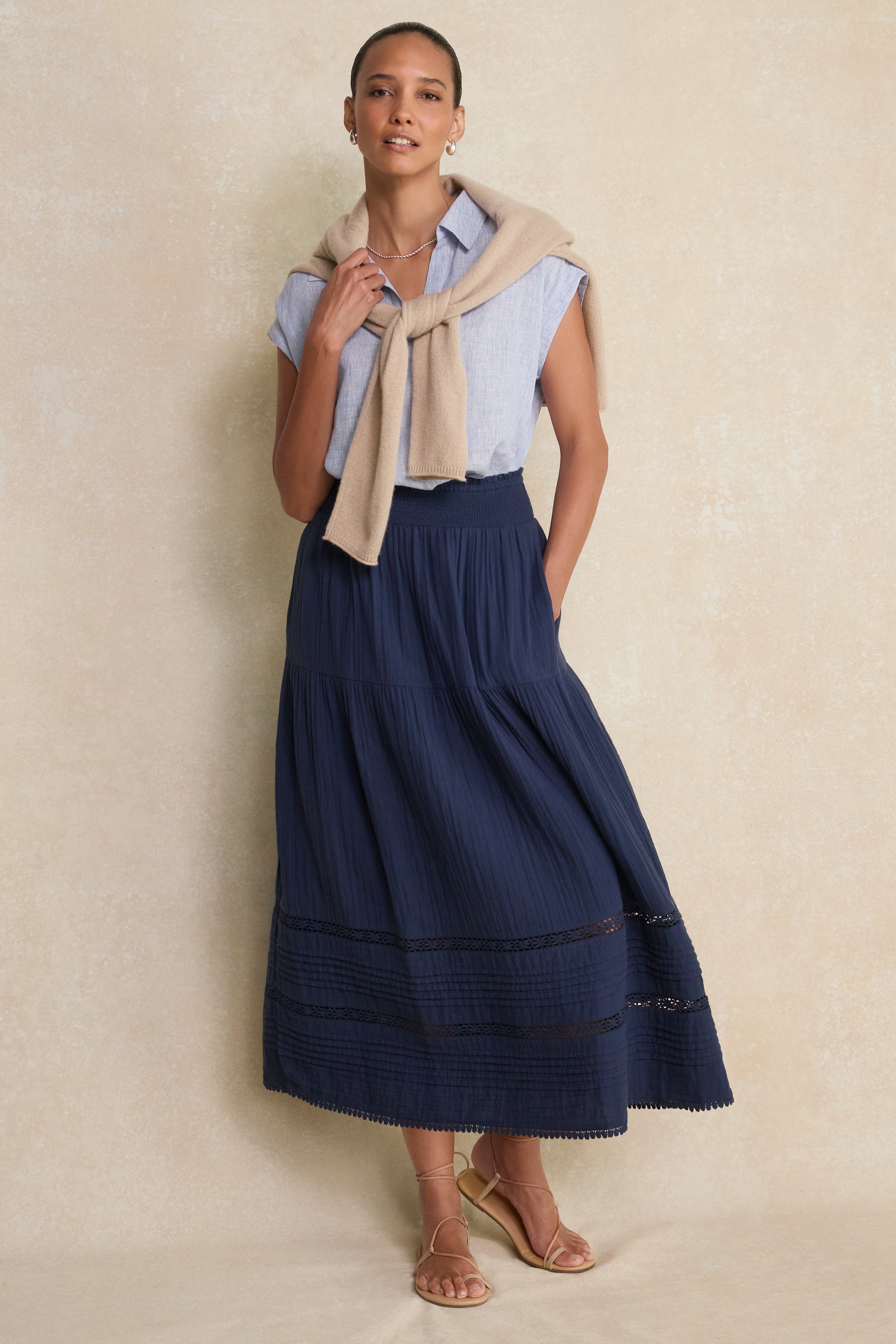 Margot Skirt - Deep Midnight