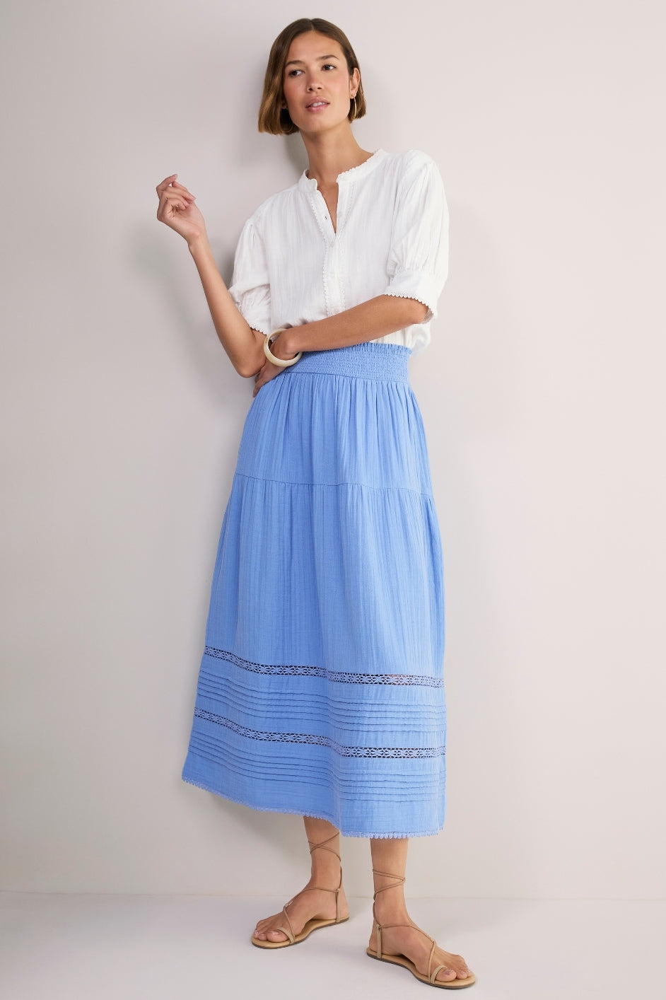Margot Skirt - Riviera Blue