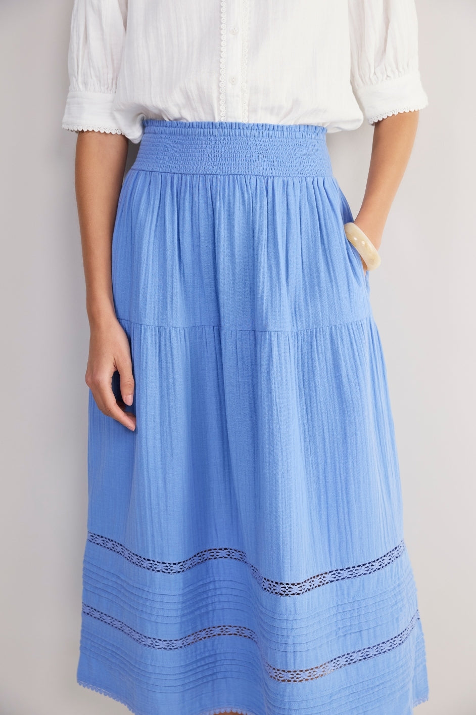 Margot Skirt - Riviera Blue