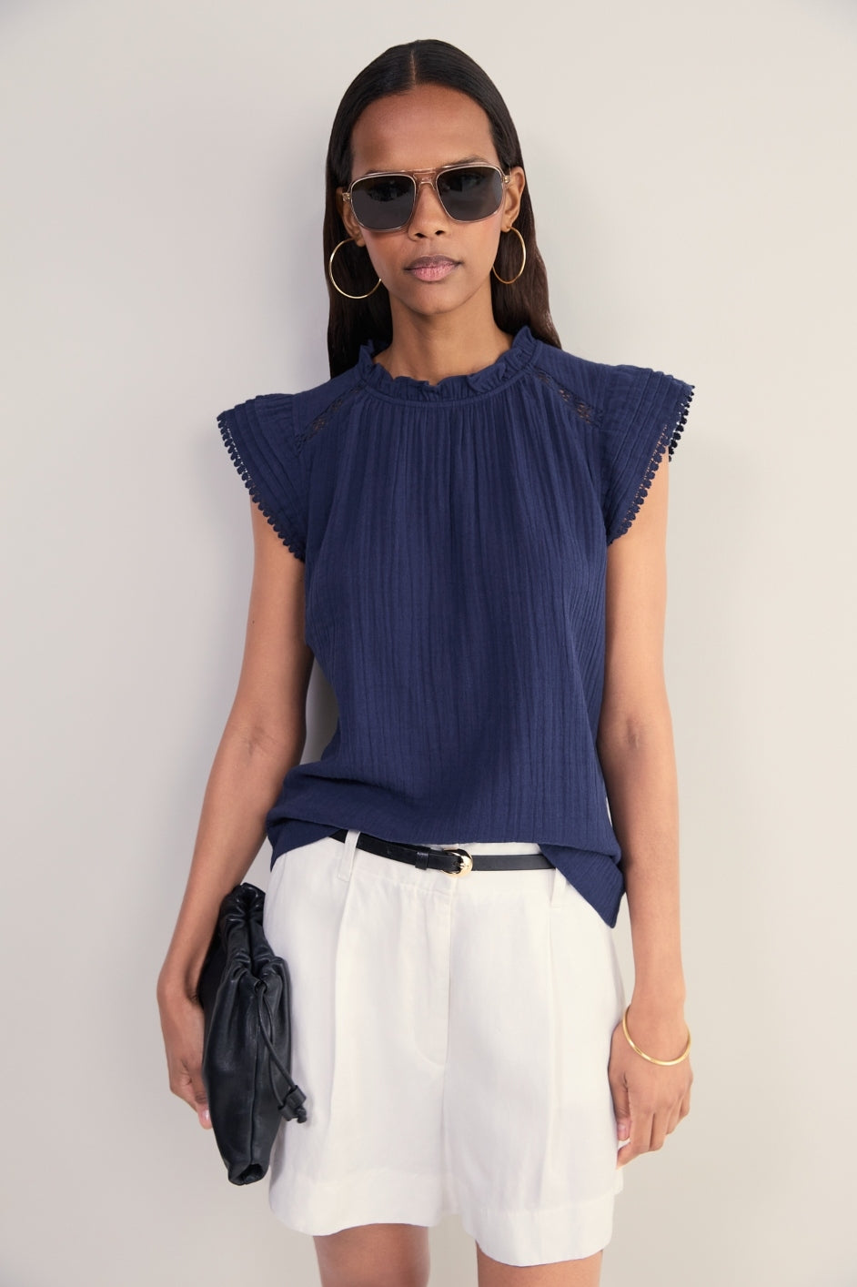 トップス poolde Duchess Top litmus Margot Top - Deep Midnight – WYSE London
