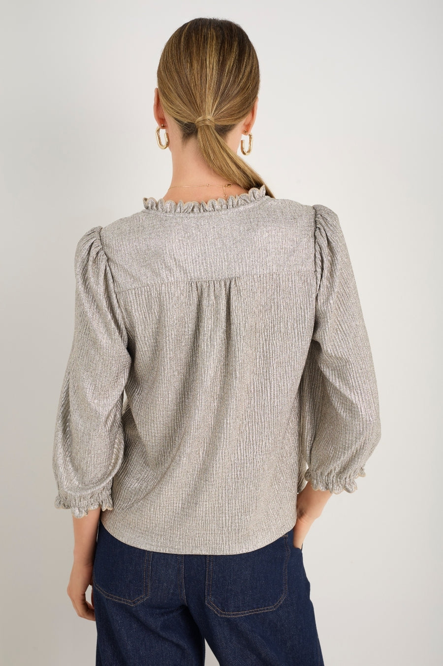 Mariam Top - Champagne Metallic