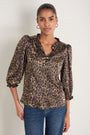 Mariam Top - Leopard Metallic