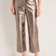 Marianne Faux Leather Trouser - Bronze