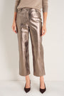 Marianne Faux Leather Trouser - Bronze