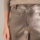 Marianne Faux Leather Trouser - Bronze