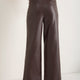 Marianne Faux Leather Trouser - Cocoa
