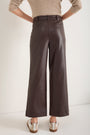Marianne Faux Leather Trouser - Cocoa