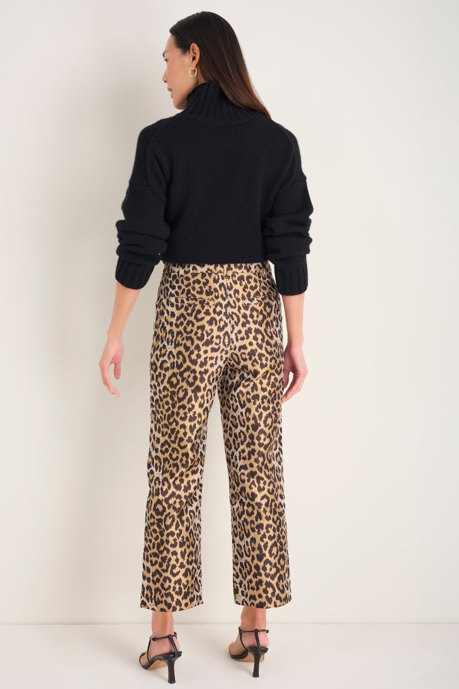 Marianne Jacquard Trouser - Leopard