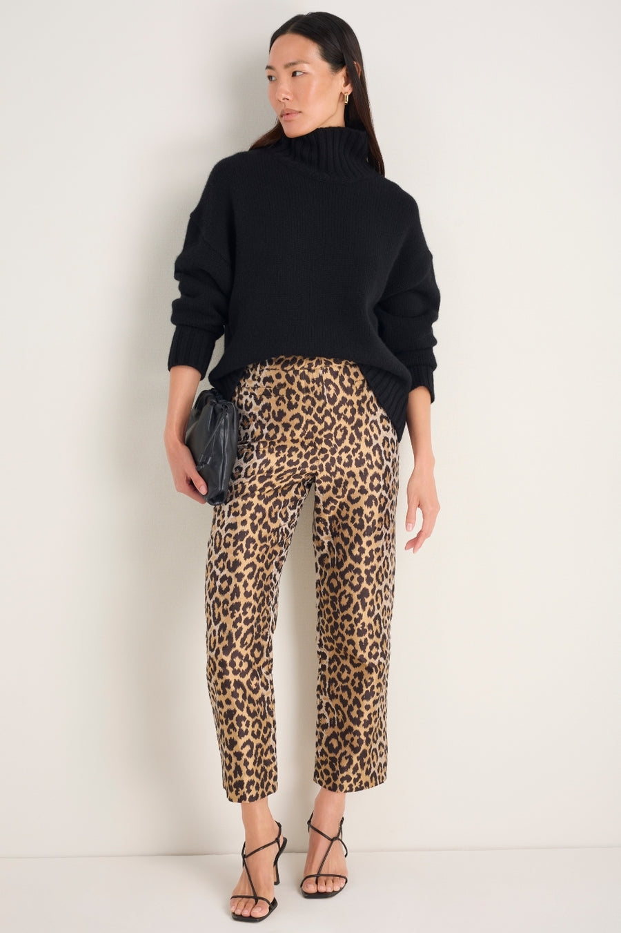 Marianne Jacquard Trouser - Leopard