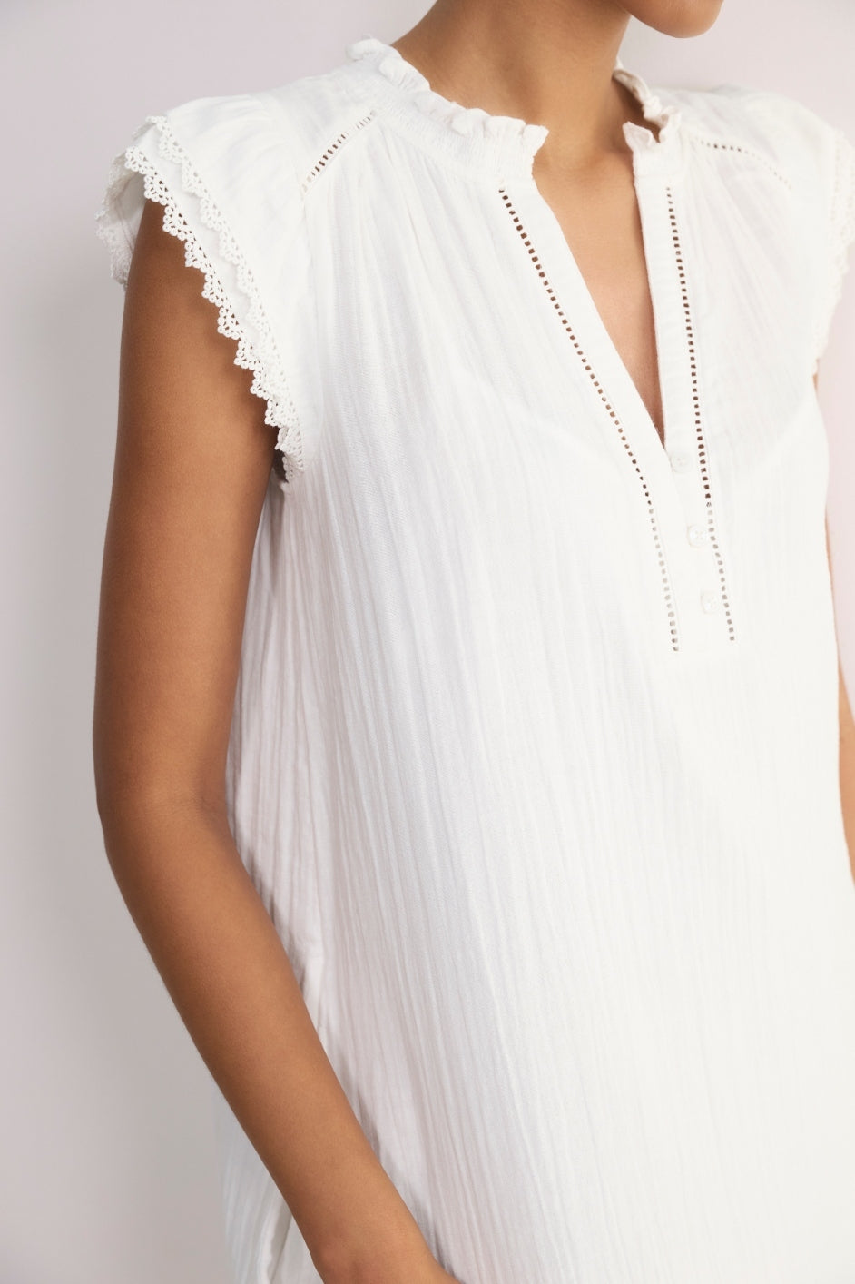 Marlow Short Dress - White