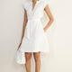 Marlow Short Dress - White