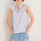 Marlow Top - Blue/Ivory Stripe